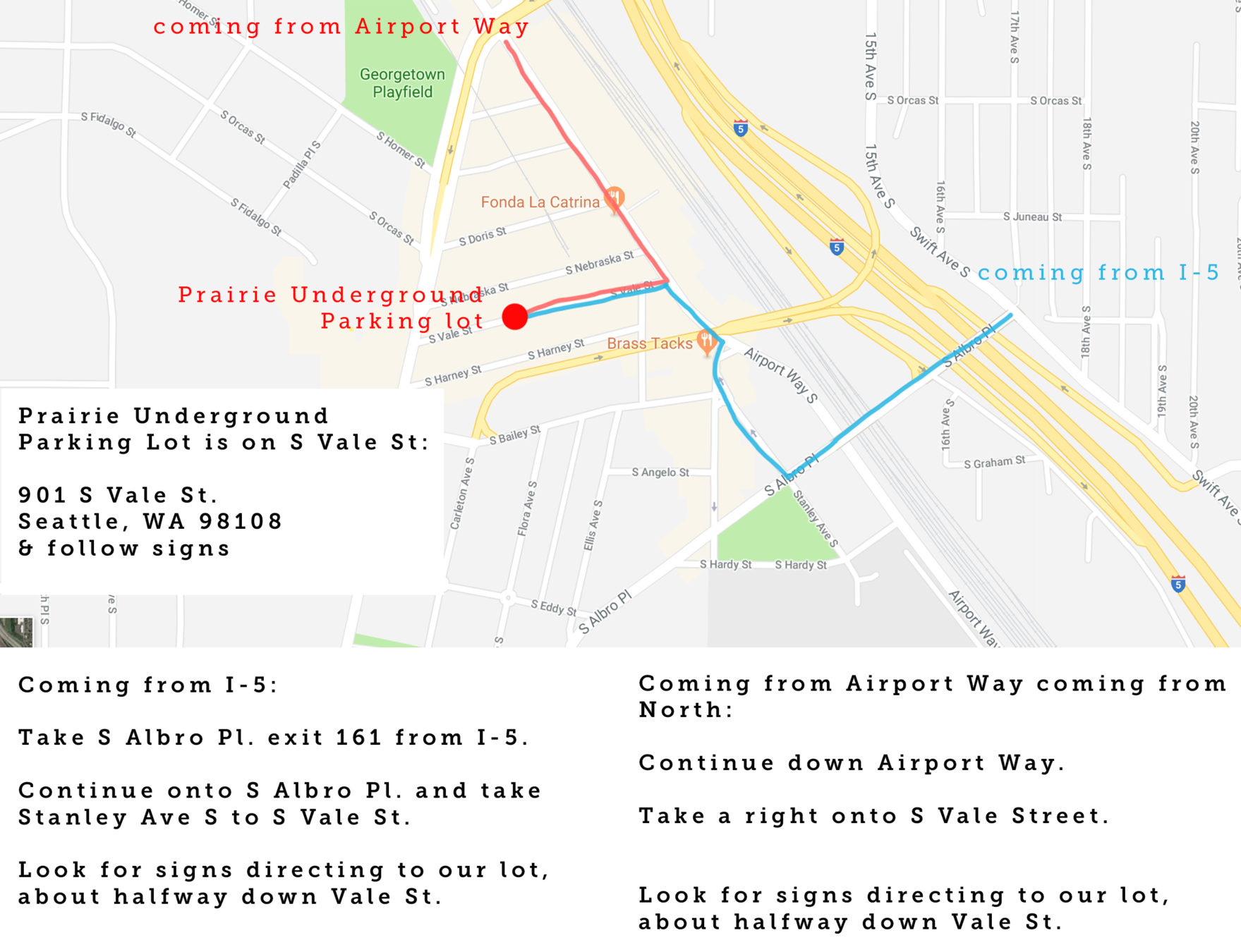 sample sale directions Prairie Underground