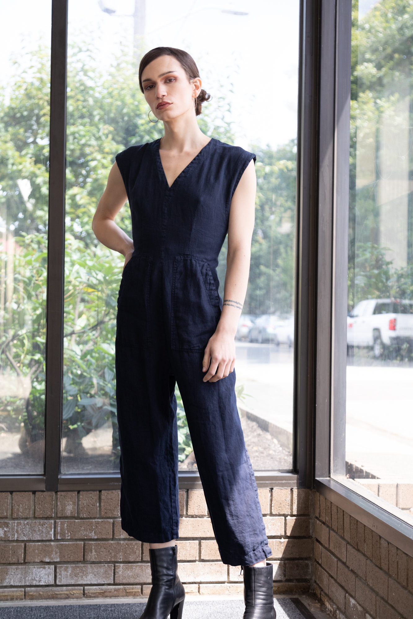 tie jumpsuit