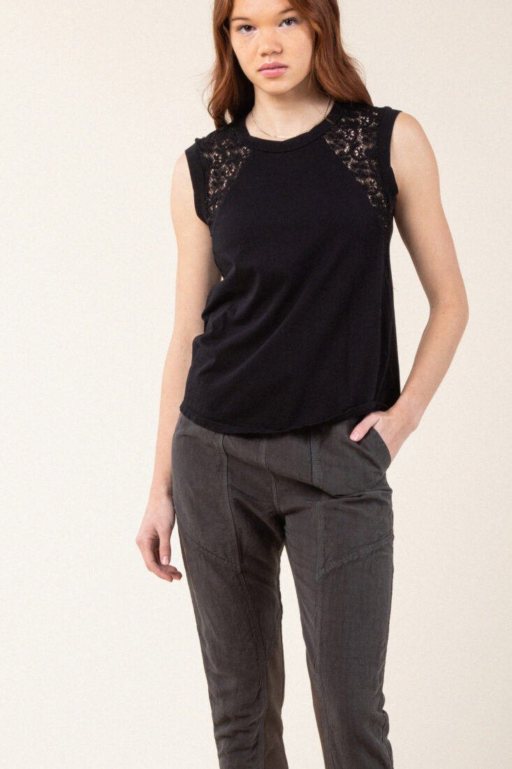 Model featuring the Femme Tee
