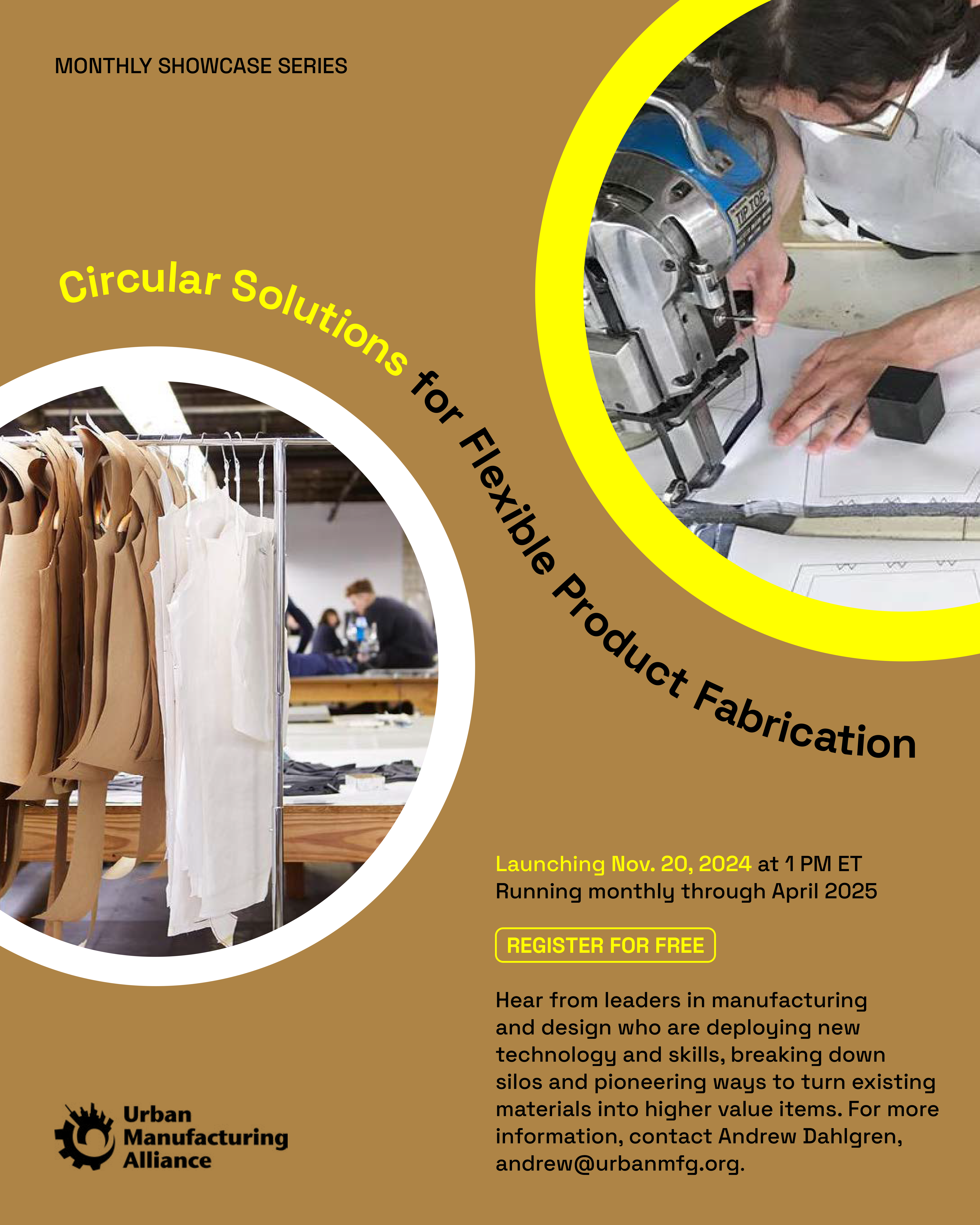 Circular Solutions for Flexible Product Fabrication - Showcase Series Flyer